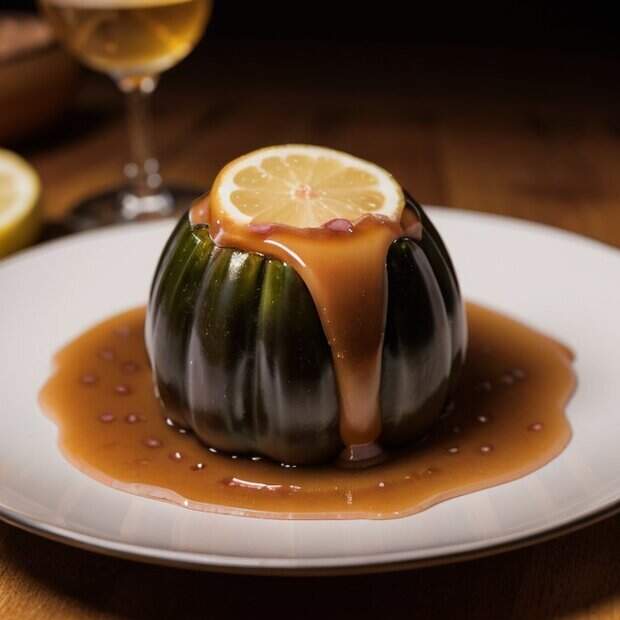 Баклажаны в лимонномедовой карамели 1