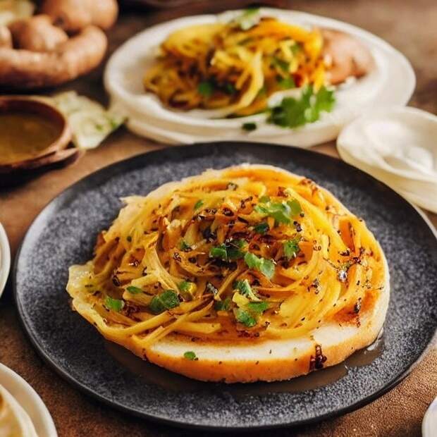 Картофельные ломтики с горчицей 1