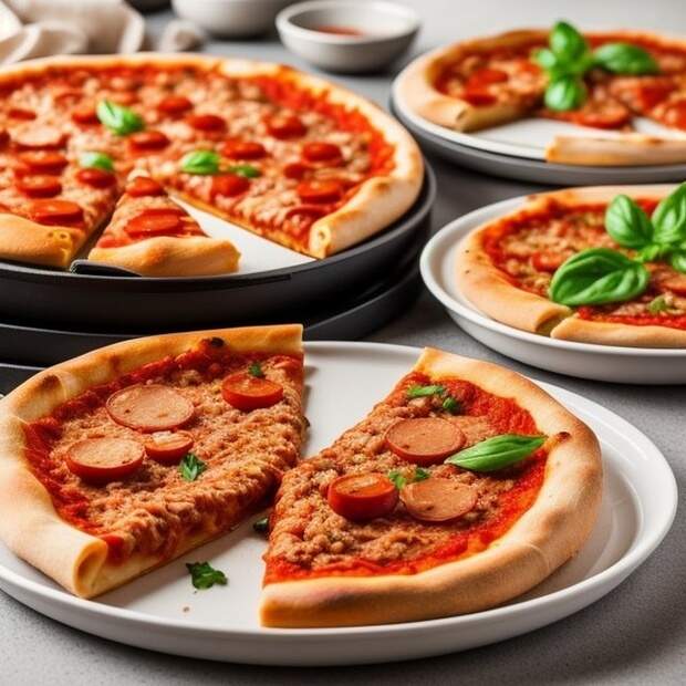 Пицца с мясным фаршем на картофеле 1