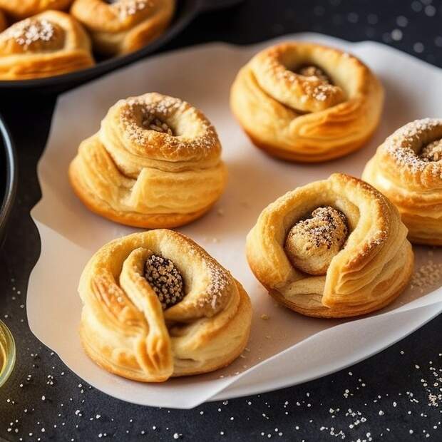 Слойки Жареная рыбка 1