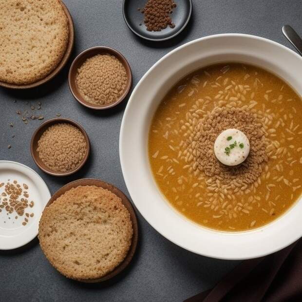 Швабский суп со свининой и перловкой 1